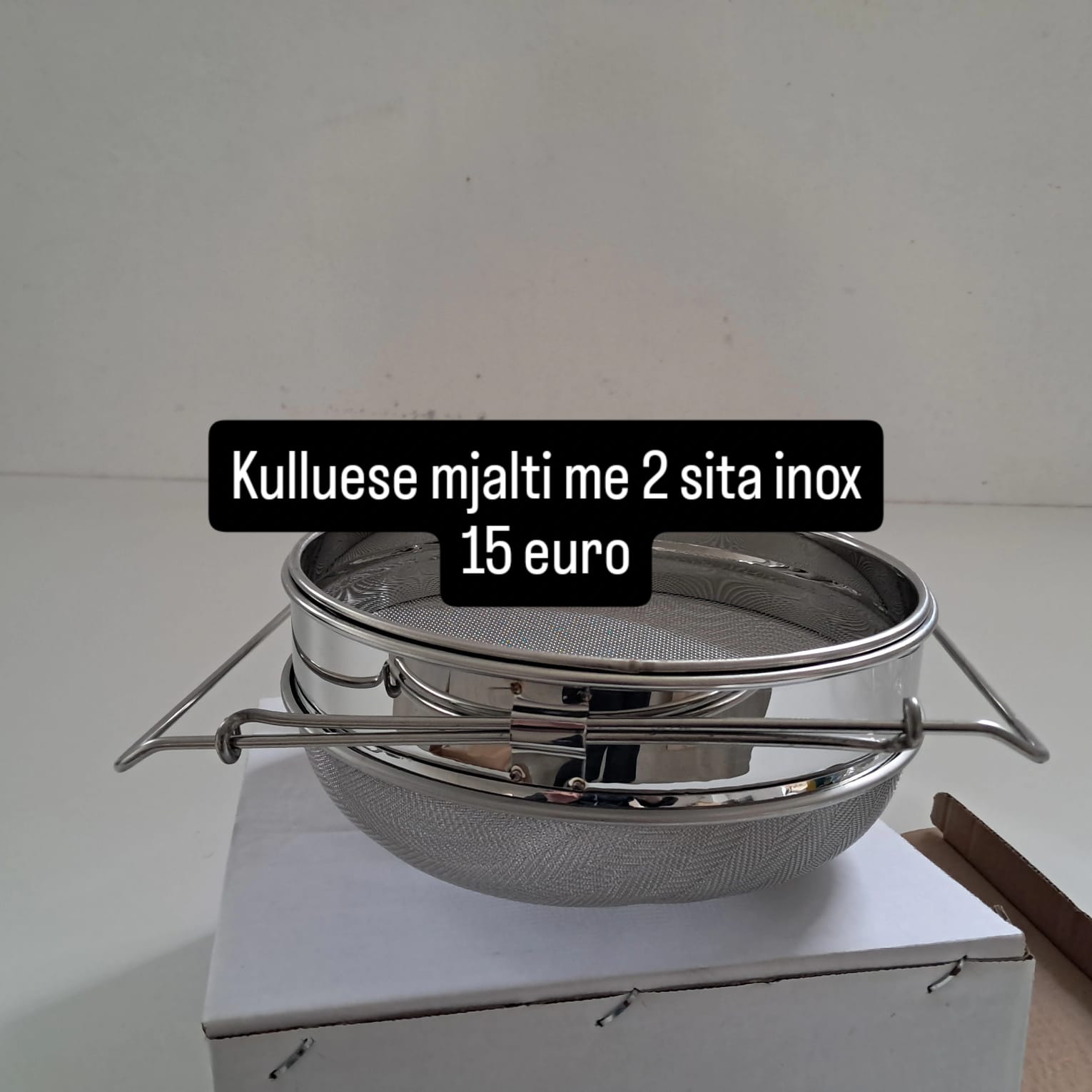 Kulluese mjalti me 2 sita inox